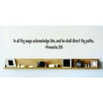 thumbnail image 1 of Do It Yourself Wall Decal Sticker In All Thy Ways Acknowledge Him He Shall Direct Thy Paths Proverbs 36 Inspirational Life Bible Quote 8x22, 1 of 1