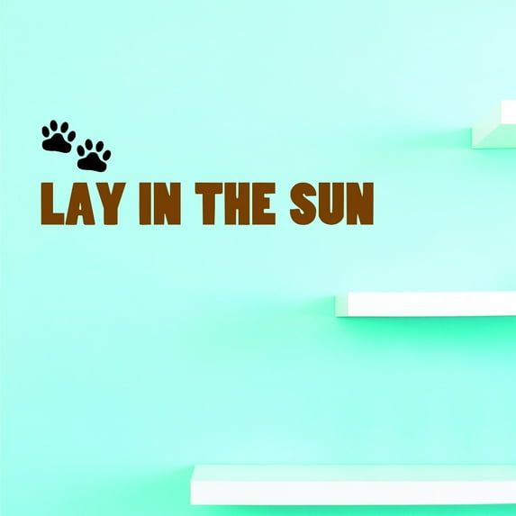 Do It Yourself Wall Decal Sticker Lay In The Sun Home Decor 16x40"
