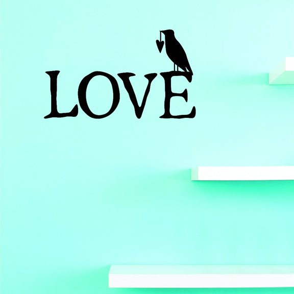 Do It Yourself Wall Decal Sticker Love Bird Living Room Decoration Art 8x20"