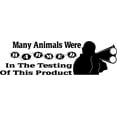 thumbnail image 1 of Do It Yourself Wall Decal Sticker Many Animals Were Killed During The Testing Of This Product Hunting Graphic S S S Decoration 8 X32", 1 of 1
