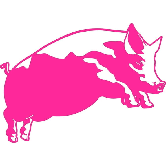 Do It Yourself Wall Decal Sticker Pig 12x24"