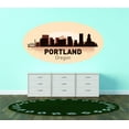 thumbnail image 1 of Do It Yourself Wall Decal Sticker Portland Oregon United States Major City Geographical Map Landmark 16x30, 1 of 1