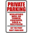 thumbnail image 1 of Do It Yourself Wall Decal Sticker Private Parking Parking Signs Size: 9 X 18 ", 1 of 1