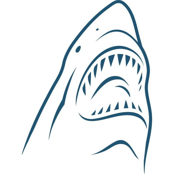 Do It Yourself Wall Decal Sticker Shark Kids Boys Bed Room 20 X20"