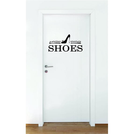 Do It Yourself Wall Decal Sticker Shoes Teen Girls Fashion Wardrobe Bedroom Closet Quotehome Decor 14x28"