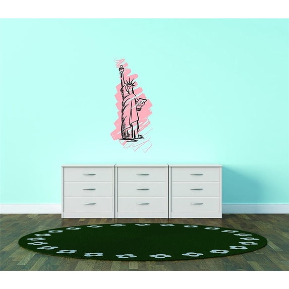 Do It Yourself Wall Decal Sticker Statue Of Liberty New York 20x34