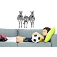thumbnail image 1 of Do It Yourself Wall Decal Sticker Three Zebras Home Decor 20x40", 1 of 1