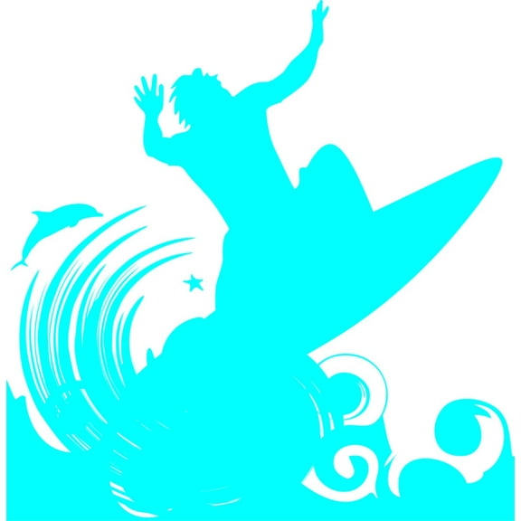 Do It Yourself Wall Decal Sticker Wake Boarding Boys Bed Room Size: 20 X20"