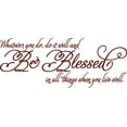 thumbnail image 1 of Do It Yourself Wall Decal Sticker Whatever You Do Do It Well And Be Blessed Quotes Living Room 12x30", 1 of 1