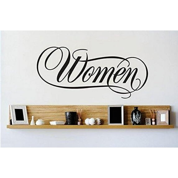 Do It Yourself Wall Decal Sticker Woman Text Lettering 16 X40"