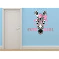 thumbnail image 1 of Do It Yourself Wall Decal Sticker Zebra Girl With Sunglasses Bow 20 X30", 1 of 1