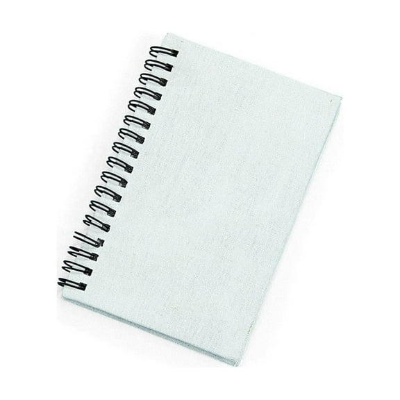 Do It Yourself White Canvas Notebooks - Craft Kits - 12 Pieces