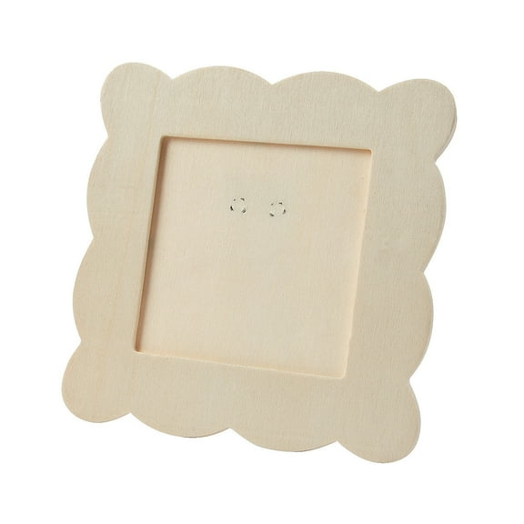 Do It Yourself Wood Scallop Square Frame - Craft Kits - 12 Pieces