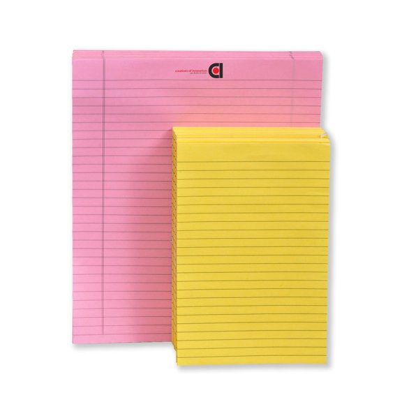 Do List Notepad Tear-Off Pad, Ruled 10.5x8.5 Pink, Pack Of 6 & 5 X 8 Yellow, Pack Of 12 Inch