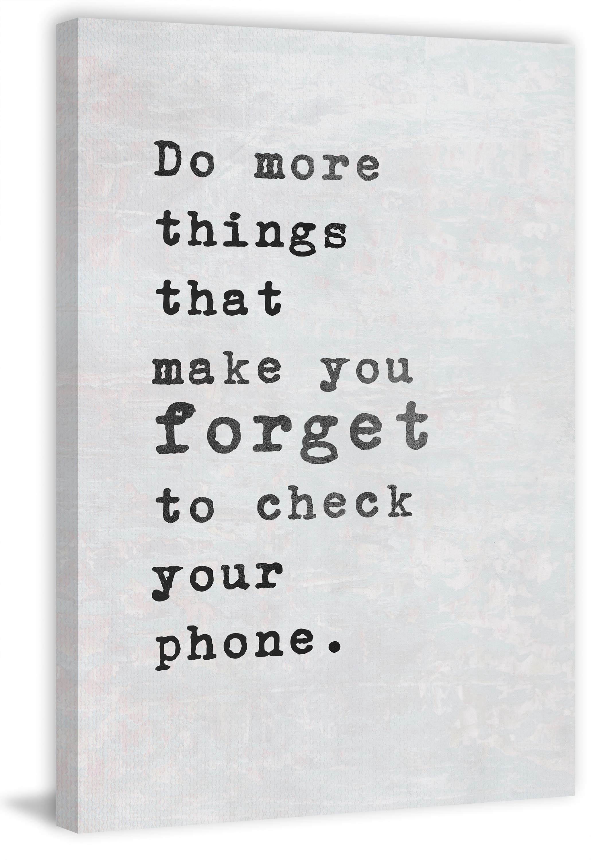 Do More Things Painting Print on Wrapped Canvas