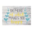 thumbnail image 1 of Do More of What Makes You Happy Rustic Home Decor Metal Sign - Yellow and Blue - 12" x 8", 1 of 1