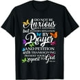 thumbnail image 1 of Do Not Be Anxious About Anything Butterfly Art - Religious T-Shirt Black, 1 of 3