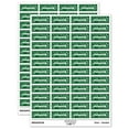 thumbnail image 1 of Do Not Bend Artwork Enclosed Sticker Set - Dark Green - Gloss Finish - 1.25" Mini, 1 of 7