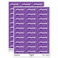 thumbnail image 1 of Do Not Bend Artwork Enclosed Sticker Set - Purple - Matte Finish - 1.75" Medium, 1 of 7