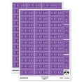 thumbnail image 1 of Do Not Bend Double Line Border Sticker Set - Purple - Matte Finish - 1.5" Small, 1 of 7