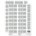 thumbnail image 1 of Do Not Bend Double Line Border Sticker Set - White - Gloss Finish - 2.00" Large, 1 of 7
