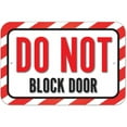 thumbnail image 1 of Do Not Block Door Sign, 1 of 1