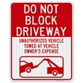 thumbnail image 1 of Do Not Block Driveway Sign,, 1 of 8