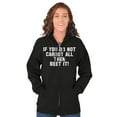 thumbnail image 1 of Do Not Carrot Beet It Vegan Pun Gym Zip Up Hoodie Men's Women's Brisco Brands L, 1 of 6