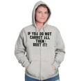 thumbnail image 1 of Do Not Carrot Beet It Vegan Pun Gym Zip Up Hoodie Men's Women's Brisco Brands X, 1 of 6