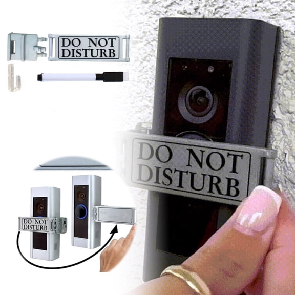 Do Not Disturb Door Hanger Sign - Reusable, Strong Material, for Privacy in Meetings and More