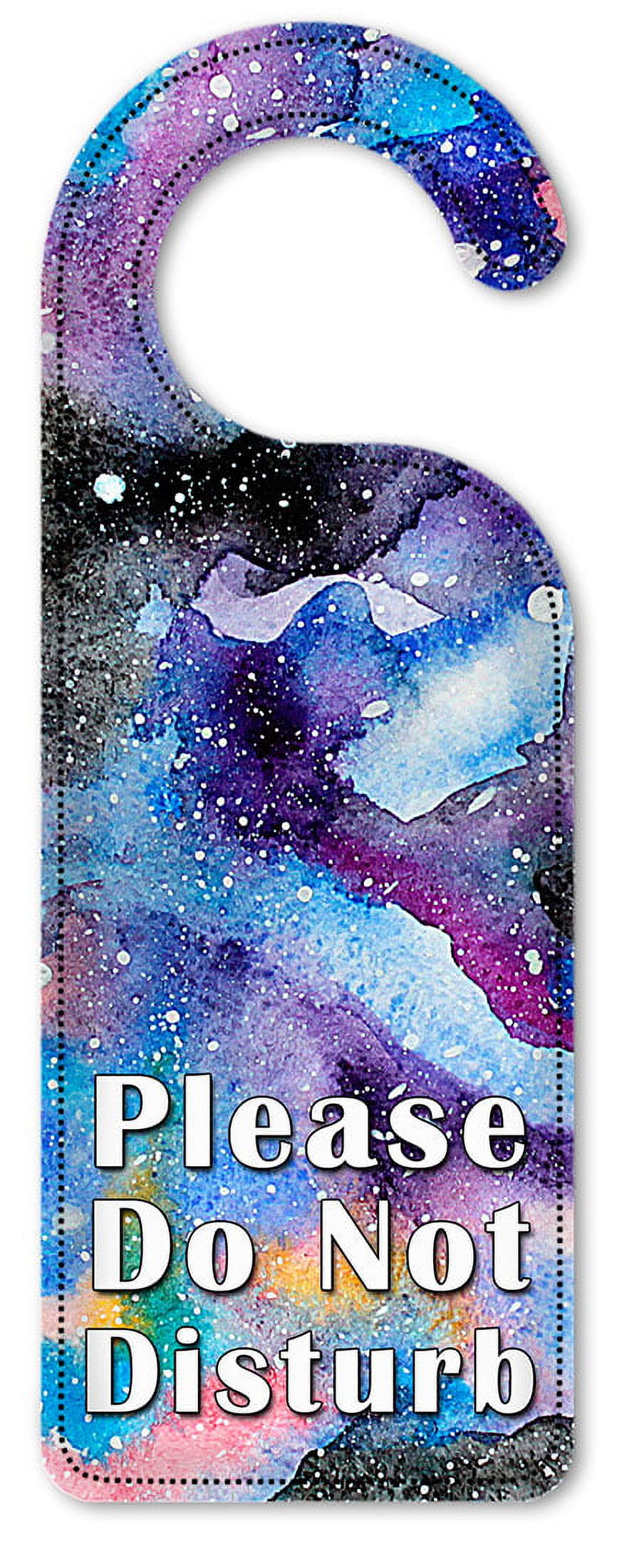 Do Not Disturb Door Knob Hanger Sign - Abstract Watercolor - Walmart.com