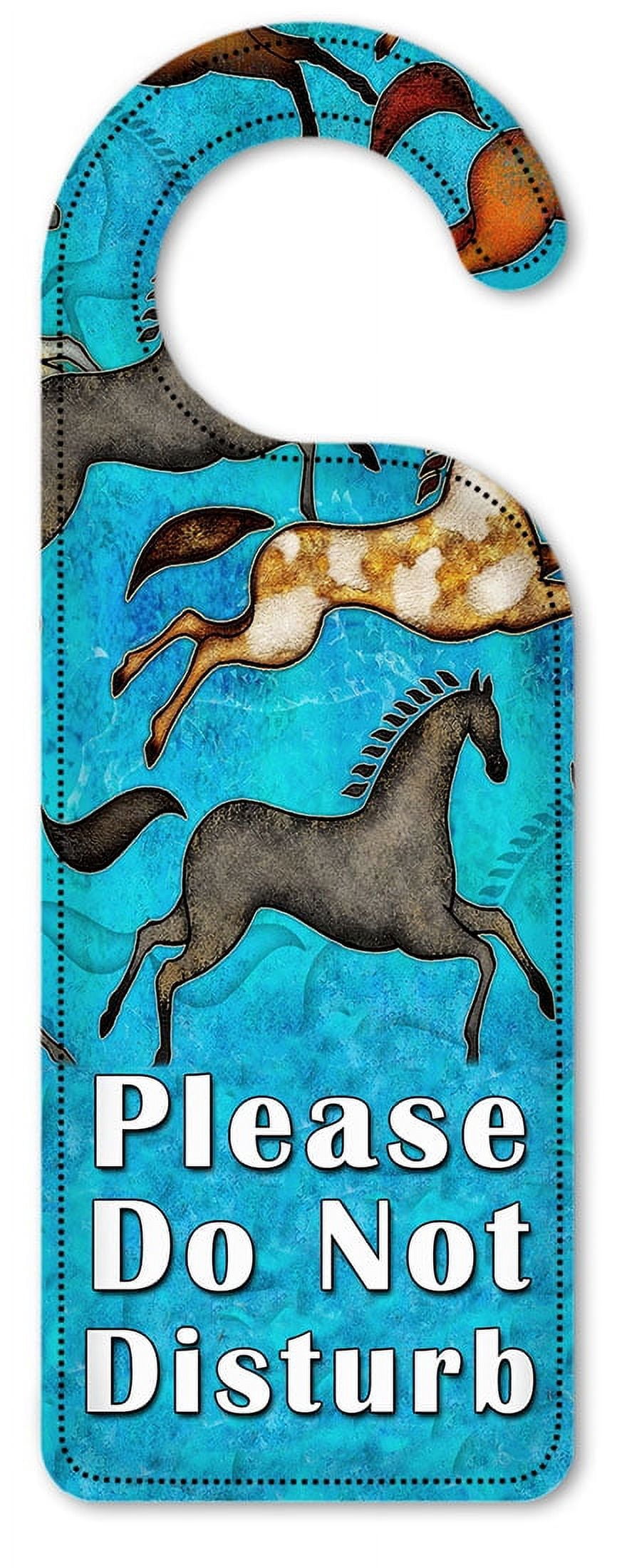 Do Not Disturb Door Knob Hanger Sign - Aztec Horses - Image by Dan ...