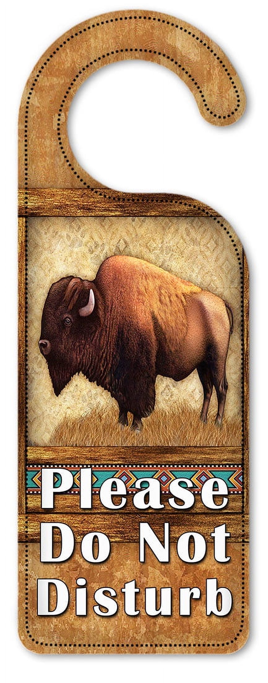 Do Not Disturb Door Knob Hanger Sign - Bison - Image by Dan Morris ...