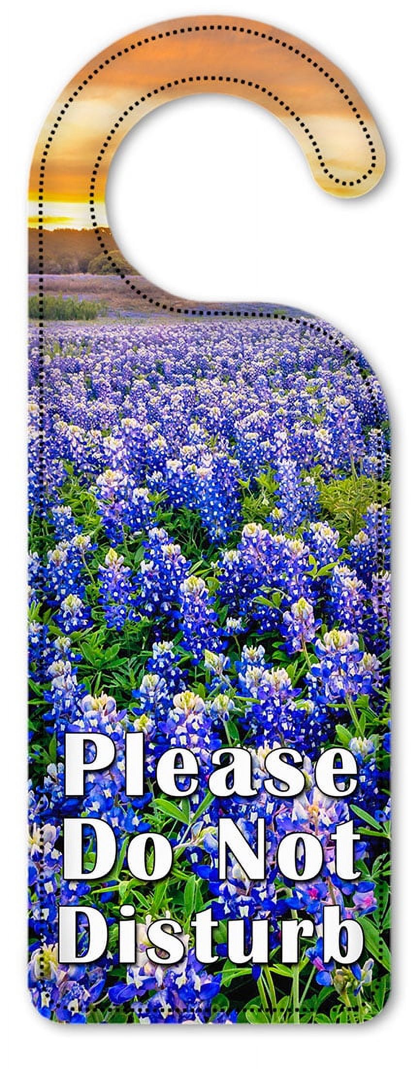 Do Not Disturb Door Knob Hanger Sign - Blue Bonnets - Walmart.com