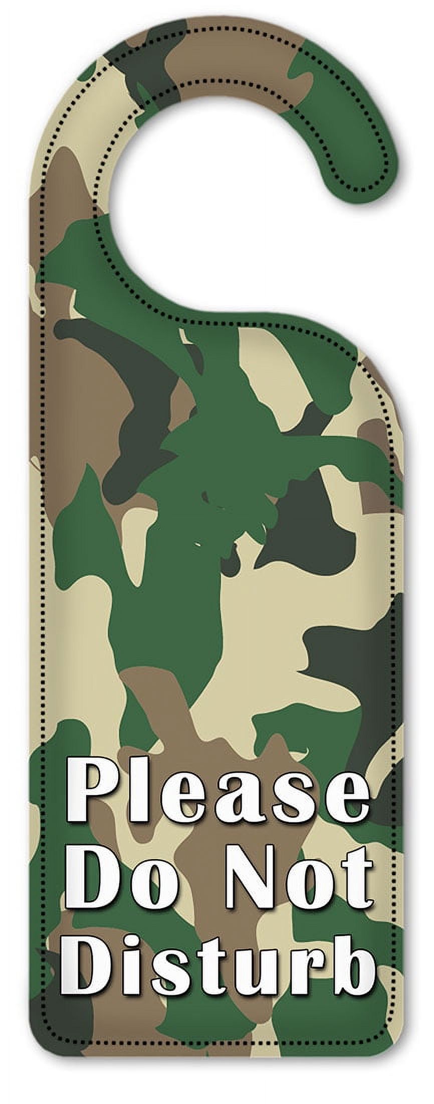 Do Not Disturb Door Knob Hanger Sign - Camo - Walmart.com