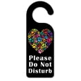 thumbnail image 1 of Do Not Disturb Door Knob Hanger Sign - Cat Paws Heart, 1 of 3