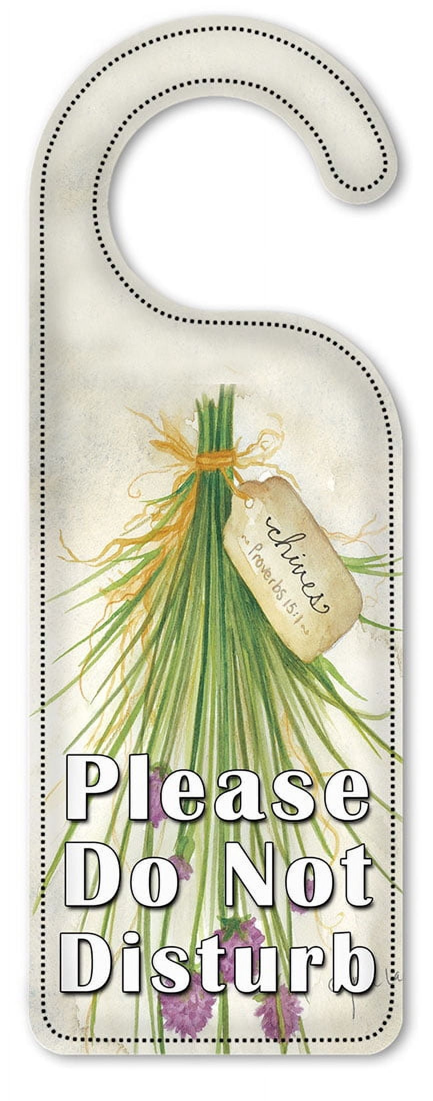 Do Not Disturb Door Knob Hanger Sign - Chives - Walmart.com