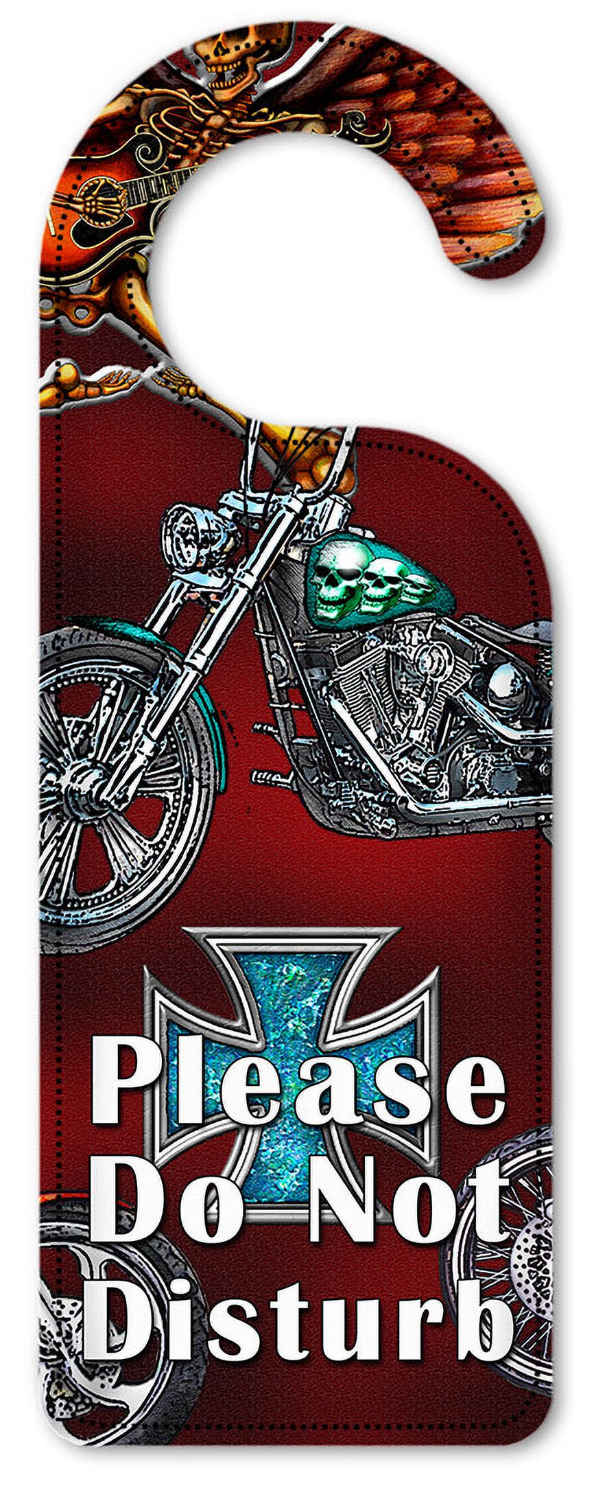 Do Not Disturb Door Knob Hanger Sign - Choppers & Skulls - Image by Dan ...