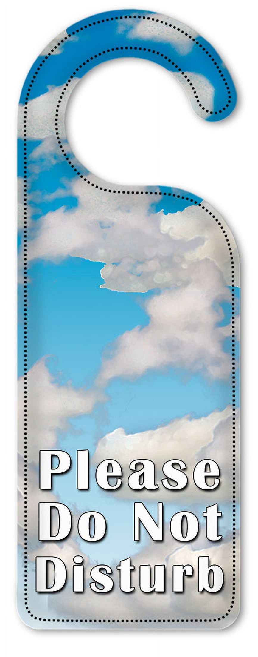 Do Not Disturb Door Knob Hanger Sign - Clouds - Walmart.com