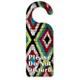 thumbnail image 1 of Do Not Disturb Door Knob Hanger Sign - Colorful Diamonds, 1 of 3