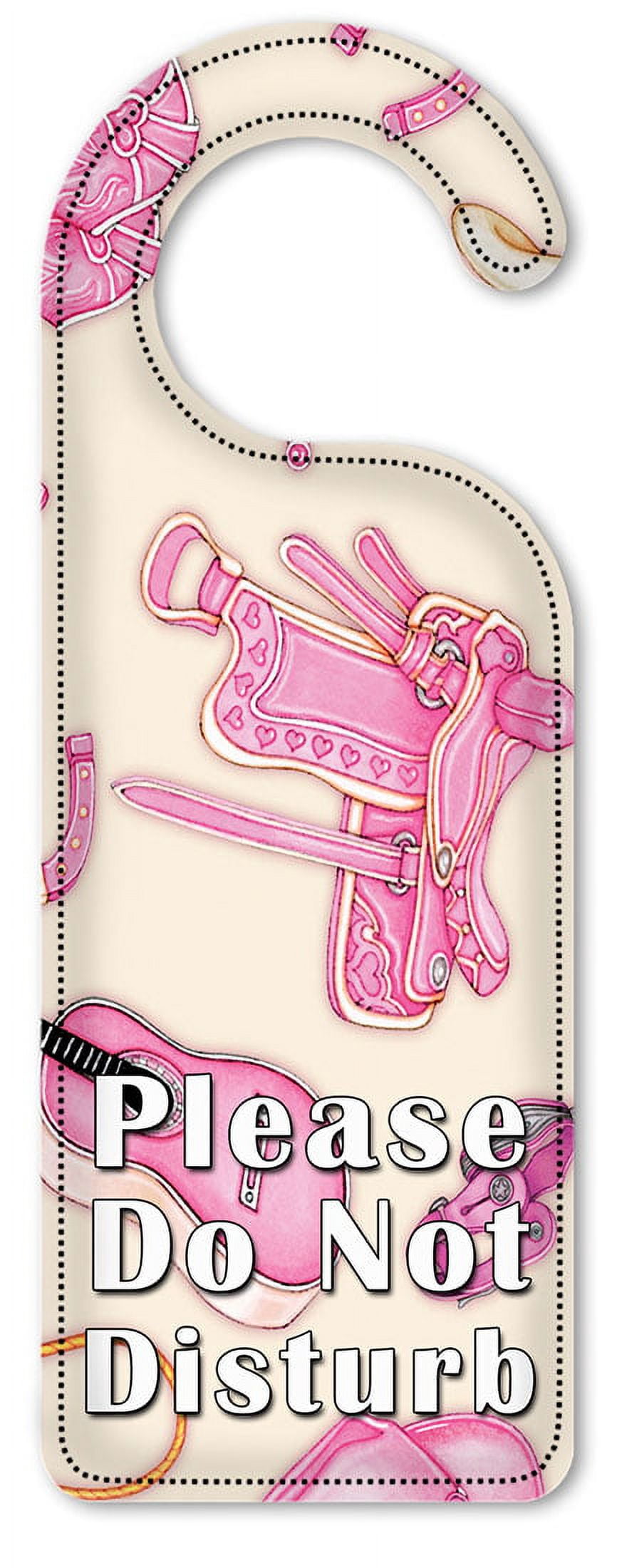 Do Not Disturb Door Knob Hanger Sign - Cowgirl (tan) - Image by Dan ...