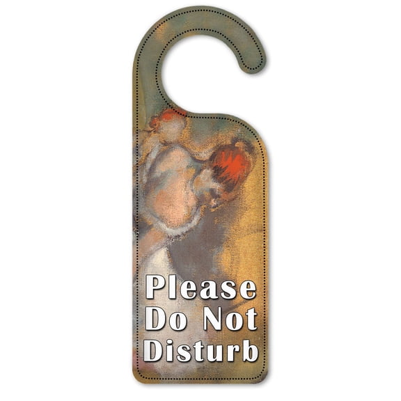 Do Not Disturb Door Knob Hanger Sign - Degas: Ballet Dancers