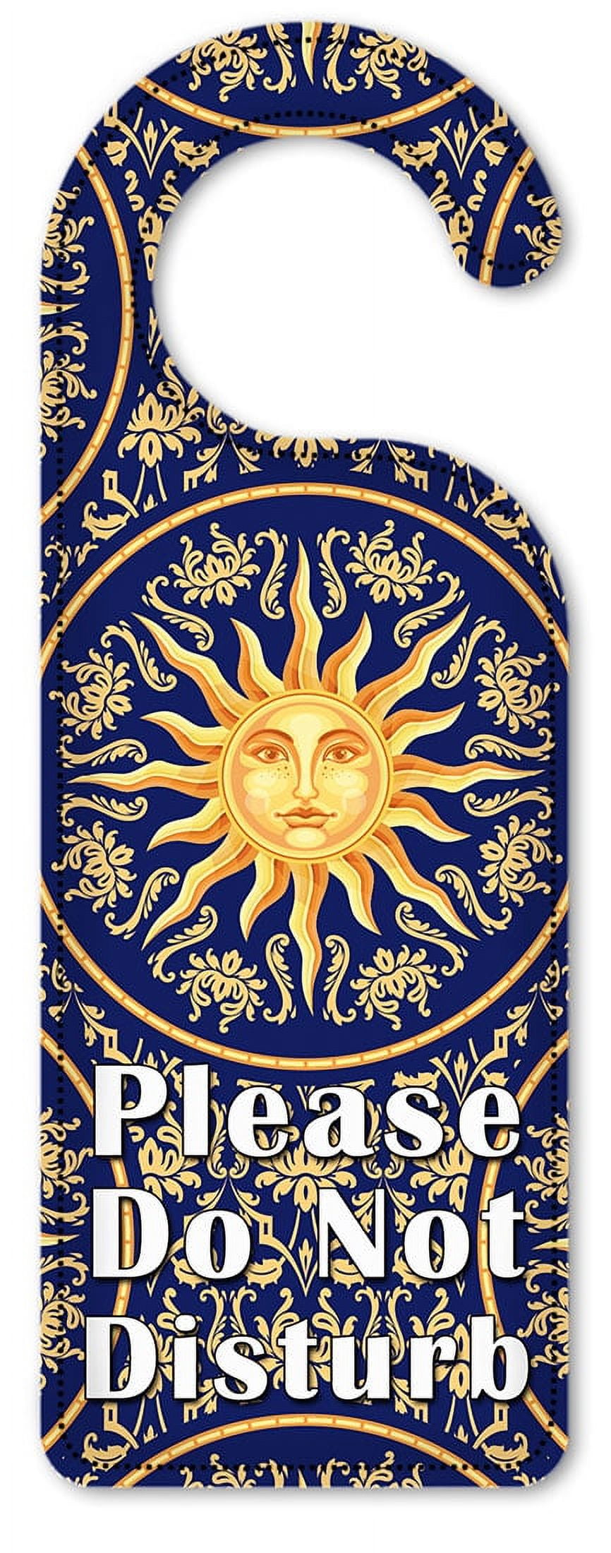Do Not Disturb Door Knob Hanger Sign Golden Sun Toss