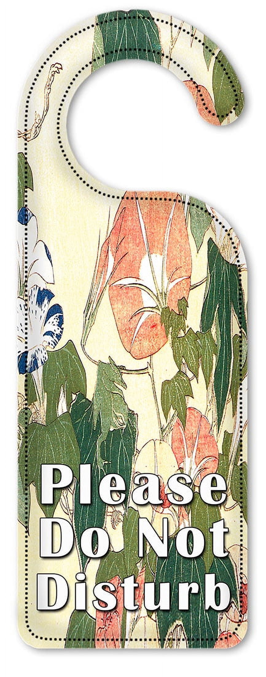 Do Not Disturb Door Knob Hanger Sign - Hokusai: Convolvulus - Walmart.com