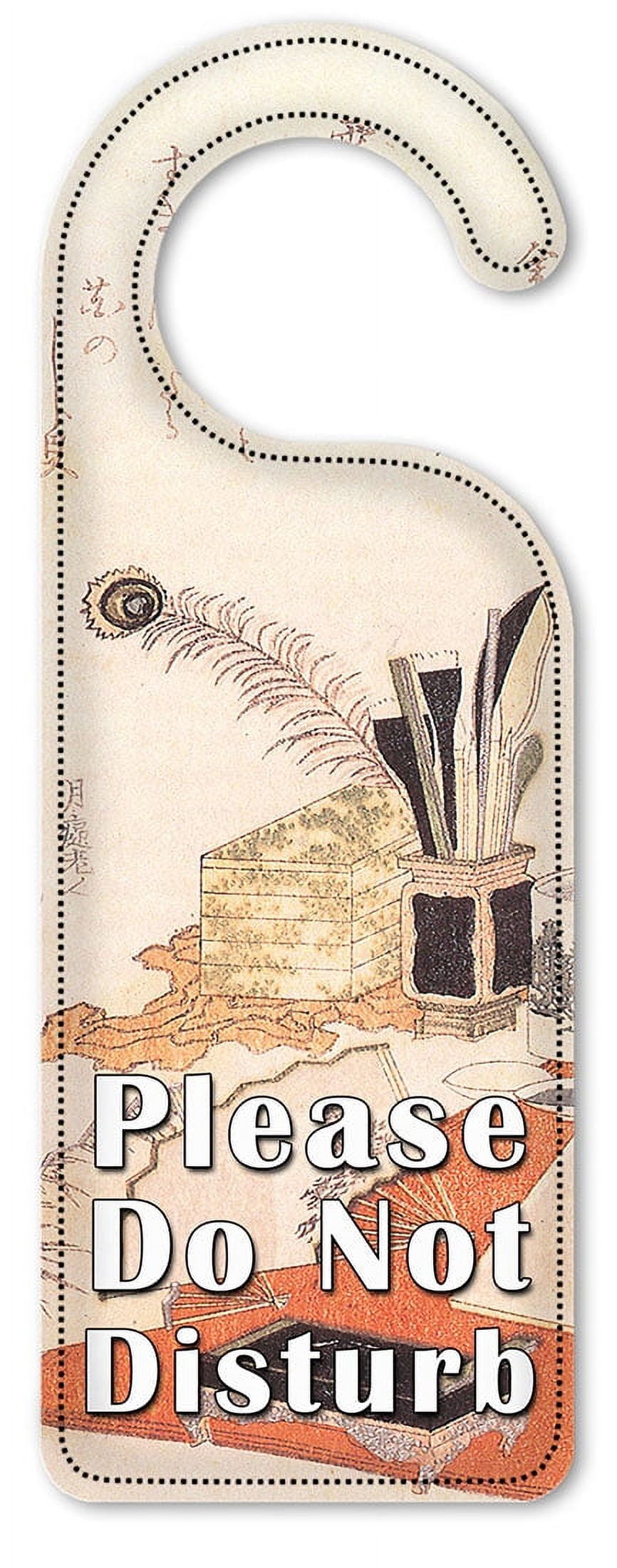 Do Not Disturb Door Knob Hanger Sign - Hokusai: Shiragai - Walmart.com