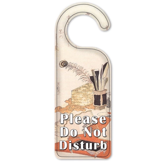 Do Not Disturb Door Knob Hanger Sign - Hokusai: Shiragai