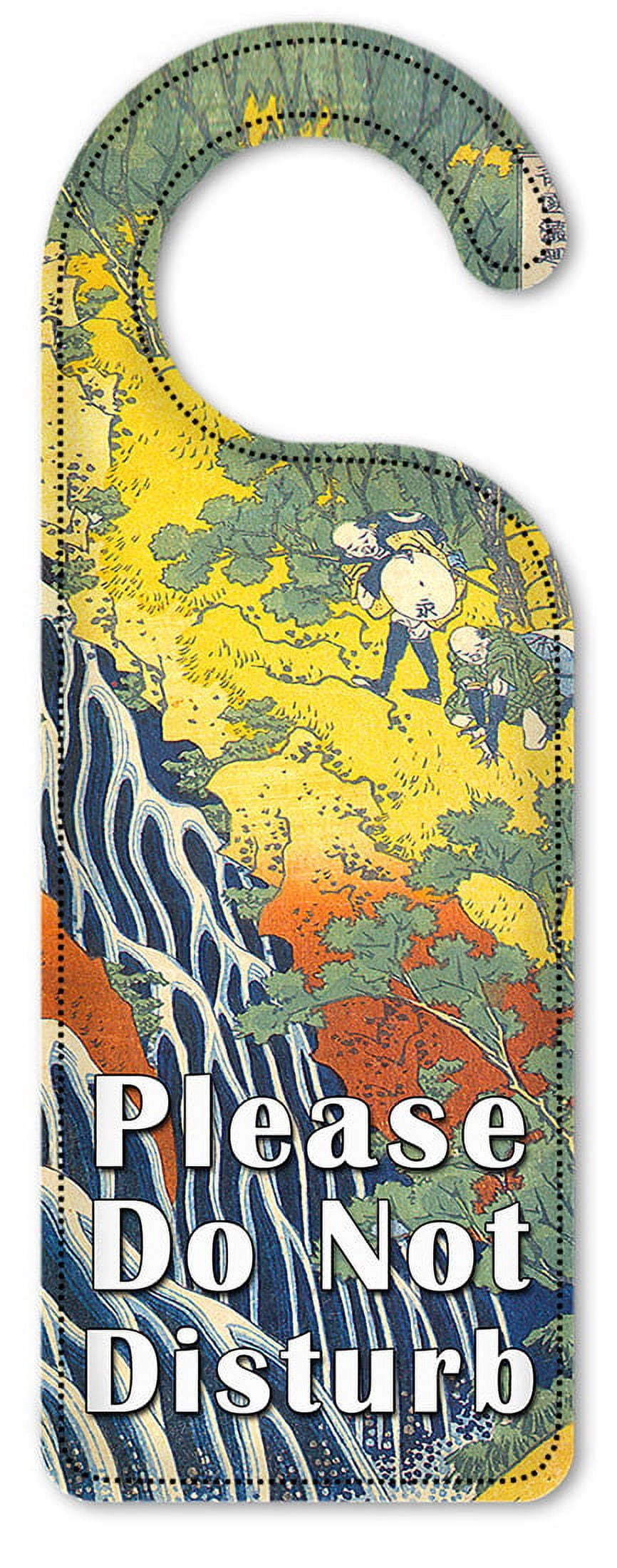 Do Not Disturb Door Knob Hanger Sign - Hokusai - Walmart.com