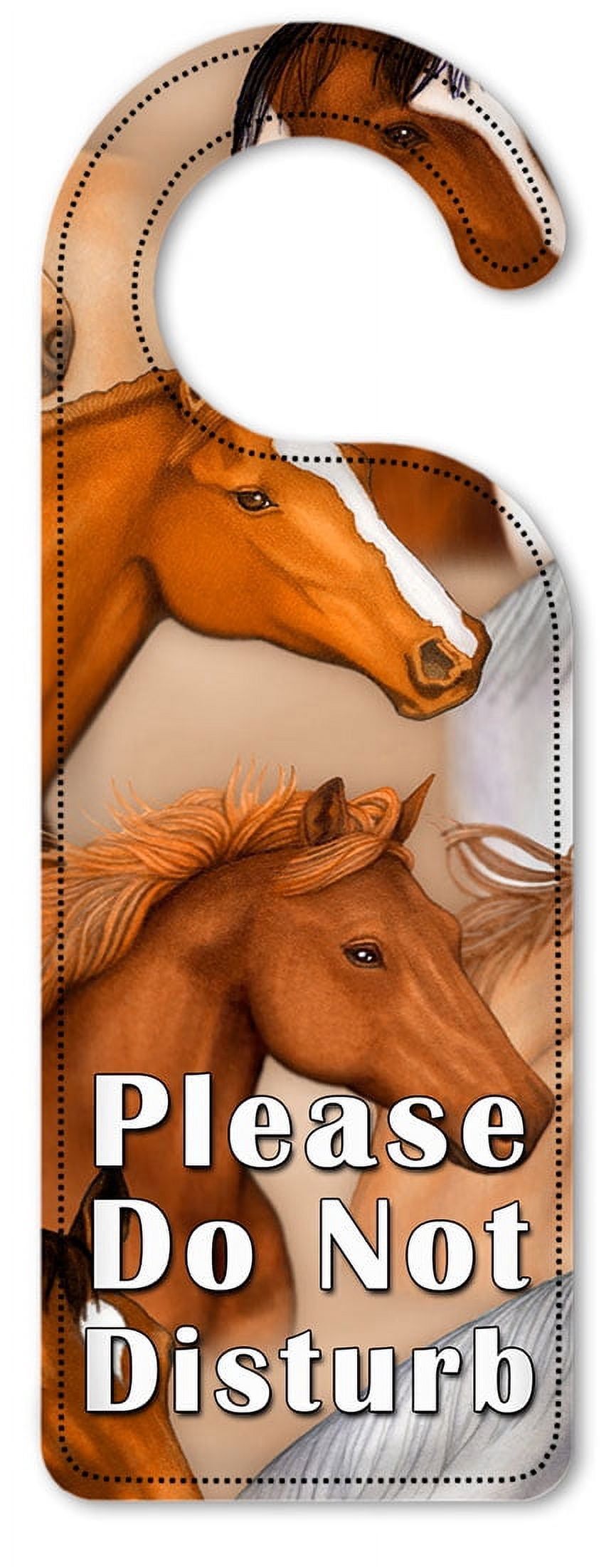 Do Not Disturb Door Knob Hanger Sign - Horses - Image by Dan Morris ...