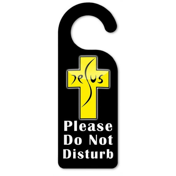 Do Not Disturb Door Knob Hanger Sign - Jesus