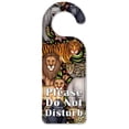thumbnail image 1 of Do Not Disturb Door Knob Hanger Sign - Jungle Animals - Image by Dan Morris, 1 of 3